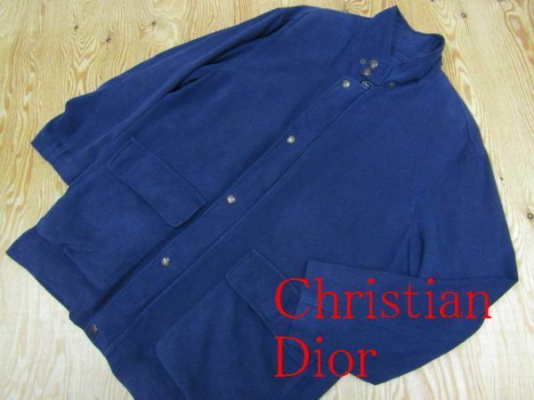 ★クリスチャンディオール Dior★メンズ フリースライナー付き スタンドカラージップコート 起毛素材★R60526008B