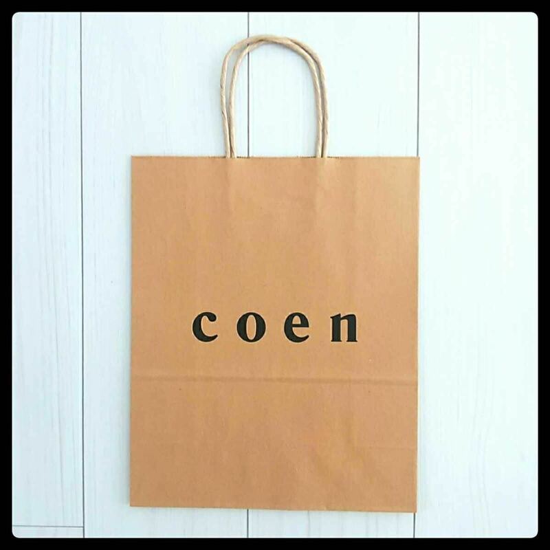 coen★コーエン ショップ袋 ショ袋 ショッパー★紙袋★ブラウン 茶色★送料220円