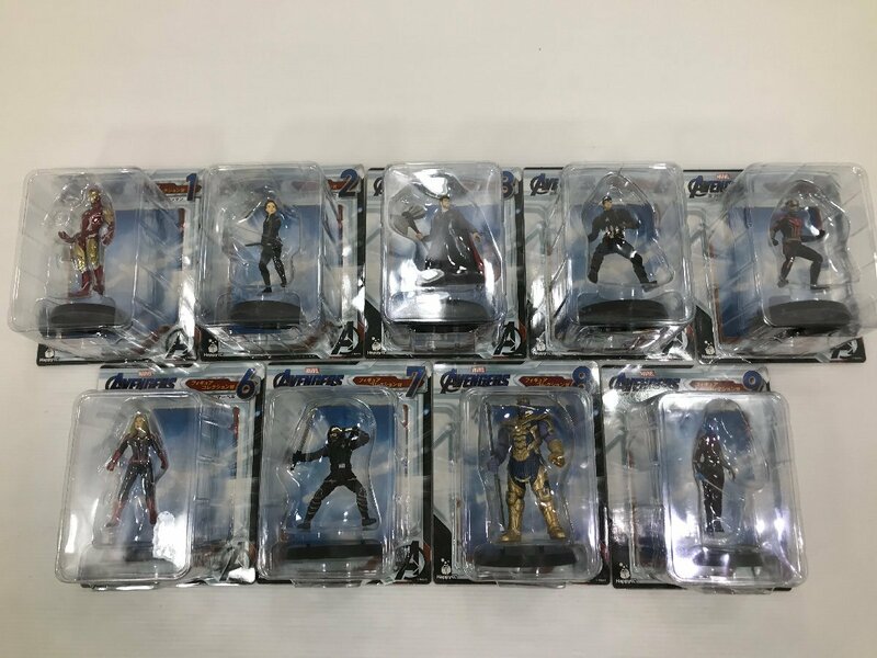 【TAG・未開封】★Happyくじ MARVEL アベンジャーズ/エンドゲーム フィギュアコレクション賞 全9種セット 055-240530-YK-14-TAG