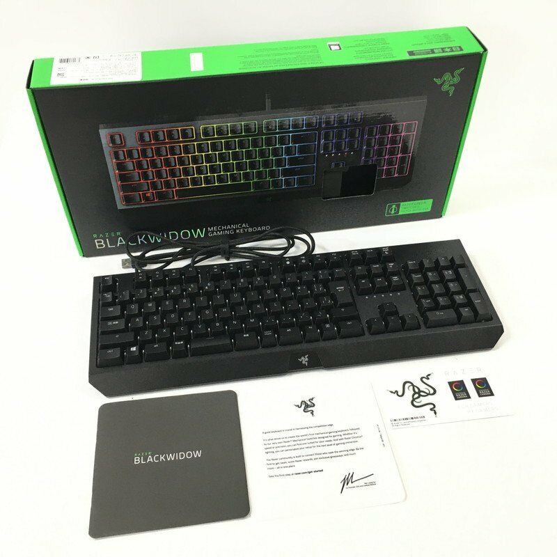 TEI【中古品】 Razer Blackwidow RZ03-02860800-R3J1ゲーミングキーボード レイザー 〈88-230319-TS-10-TEI〉