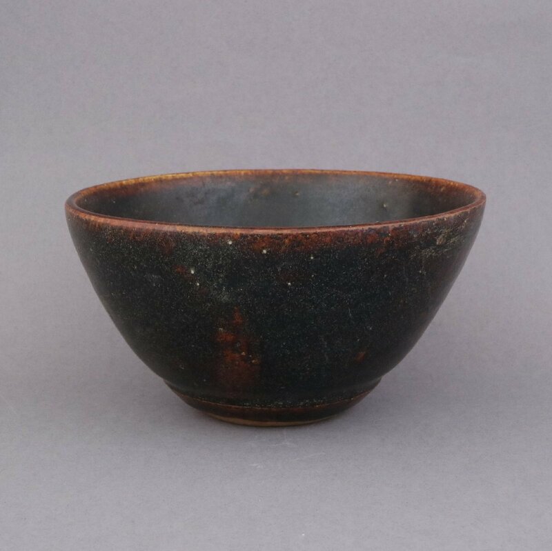 【GTS】カンボジア・クメール黒褐釉碗11～12世紀