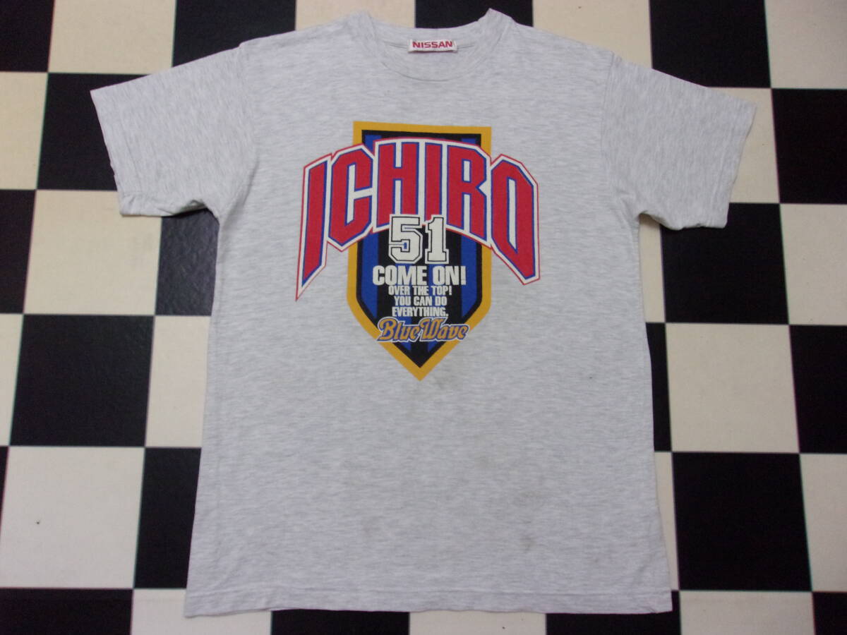 90s Orix Blue Wave イチロー 51 Tシャツ M-L位 90年代 オリックスブルーウェーブ ICHIRO 鈴木一朗 プロ野球 MLBメジャーリーグ ビンテージ