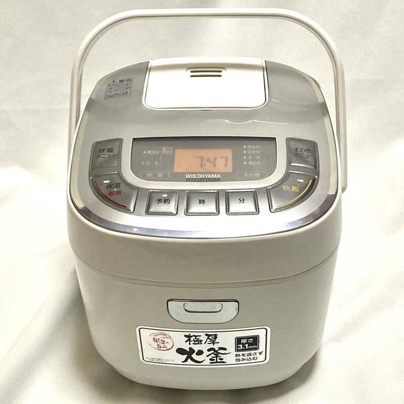 IRIS OHYAMA マイコンジャー炊飯器 5.5合炊き ERC-MC50-W 2022年製 極厚火釜 アイリスオーヤマ 05