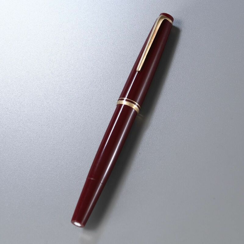 TH1295◎60's MONT BLANC モンブラン No.22 吸入式 万年筆 筆記具 ボルドー 赤
