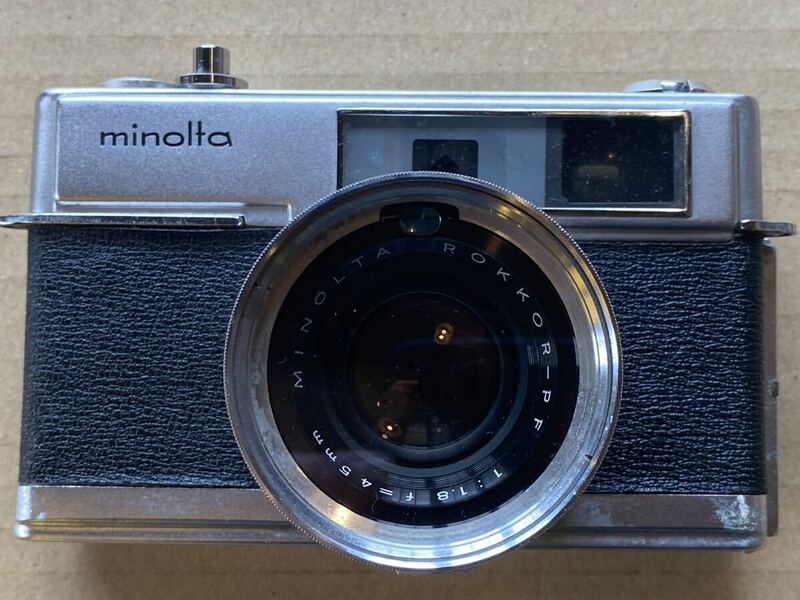 （21）MINOLTA ミノルタ　フィルムカメラ HI-MATIC 7 レトロ　日本製