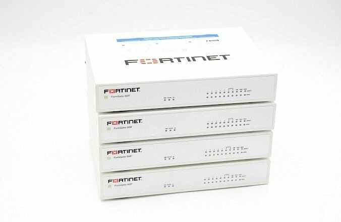 Fortinet/フォーティーネット ファイアウォール Fortigate-60F【ライセンス期限詳細本文にて】４台セット□FG-60F 中古□送料無料