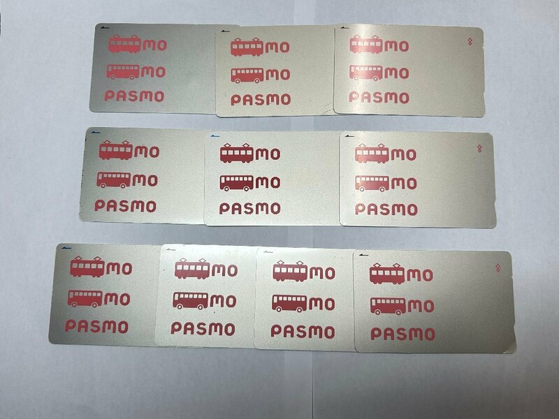 ①パスモPASMO カード10枚 無記名 残高0円 デポジット JR東日本 交通系IC 定期　送料無料　