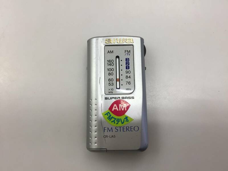 aiwa アイワ ポケットラジオ ライターサイズ CR-LA5　本体のみ　中古品2332