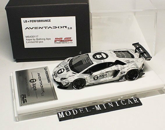 ▲最後！Matt Grey！世界限定60台！Davis&Giovanni 1/43 ランボルギーニ LP700 アヴェンタドール 2.0 Liberty Walk LB Works LBWK 新品