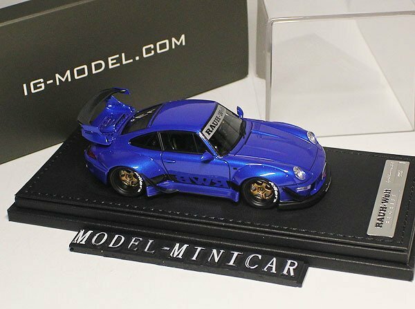 ▲入手困難！Blue！世界限定！IG 1/43 ポルシェ Porsche 911 993 RWB RAUH-Welt 新品 IGNITION IG2172