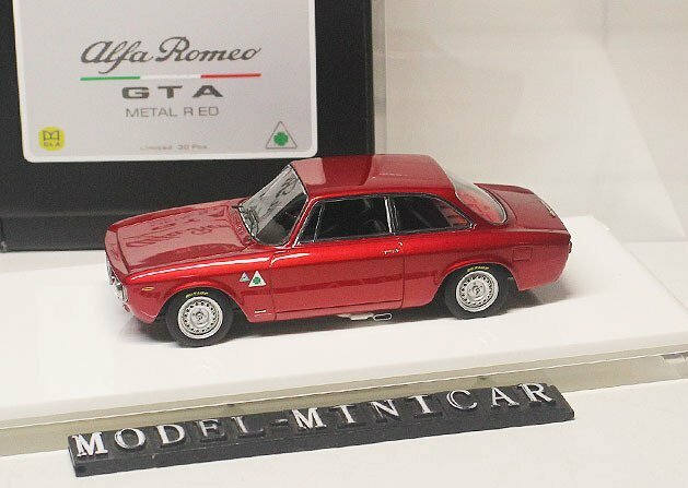 ▲最後1台！超貴重な！Metallic Red！世界限定30台！DMH 1/43 アルファロメオ Alfa Romeo 1300 GTA 新品 Resin Model