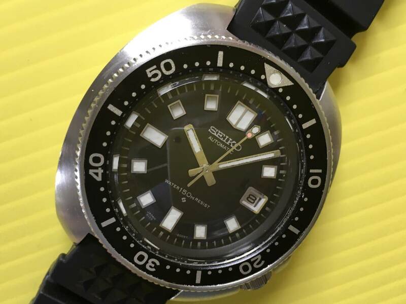 早い者勝ち！超レア・未研磨・防水テスト済・整備済・1975年8月頃 6105-8110 SEIKO セイコーセカンドダイバー植村直己モデル CAL.6105B