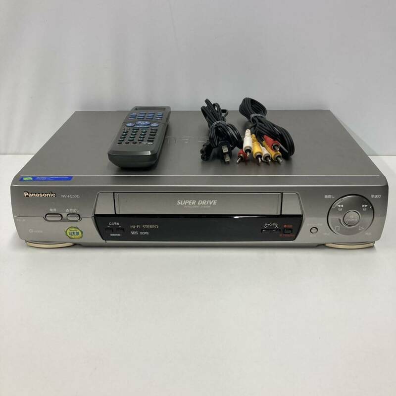 Panasonic NV-H230G VHSビデオデッキ 通電確認 ジャンク
