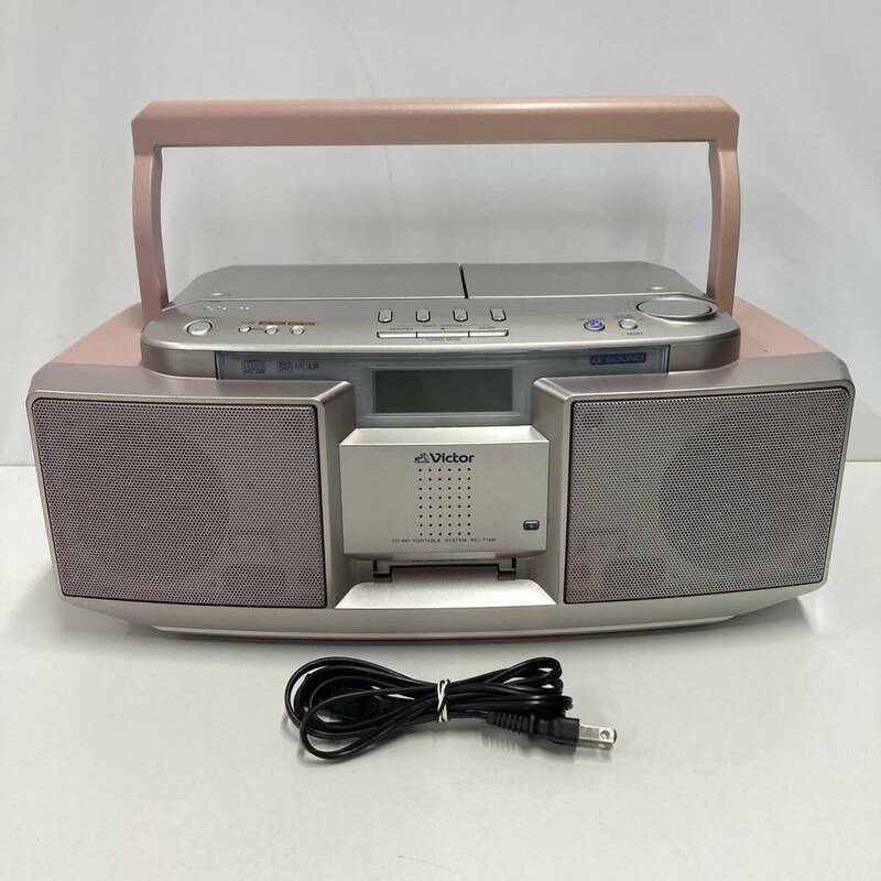 Victor Clavia 2005年製 CD-MD ラジカセ PORTABLE SYSTEM RC-T1MD （リモコン、アンテナなし）ジャンク