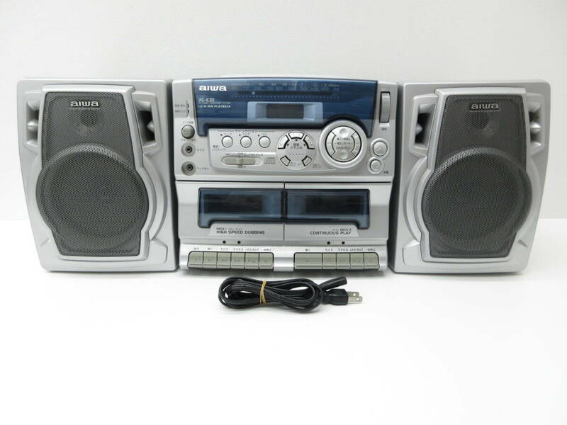 3701 音響祭 アイワ aiwa CD Wカセット ダブルラジカセ システムコンポ XG-E30 中古品 CD音出し確認済