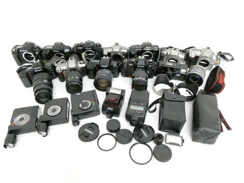 【Nikon/ニコン】辰①68//カメラ、レンズ大量まとめ/オートフォーカス、マニュアルフォーカス混合/ジャンク品含む
