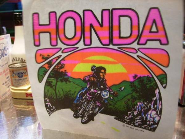 ビンテージ Rat’s Hole アイロンプリント 熱転写 HONDA