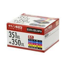 ヨドバシ購入品 CANON BCI-351XL＋350XL/5MP 用 PPC PP-C351L-6P キヤノン用 互換インク 5色セット 大容量