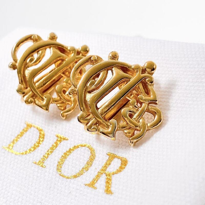 ディオール dior CD イヤリング ゴールド レディース Y316 両耳 両方 アクセサリー ジュエリー ヴィンテージ