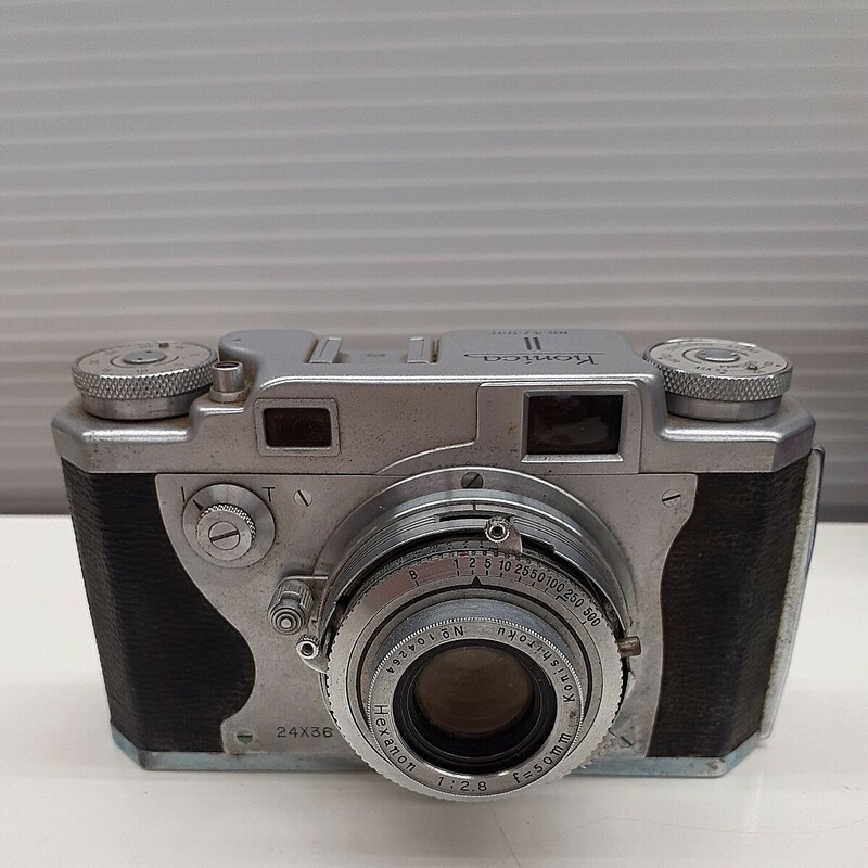 Konica II コニカ フィルムカメラ レンジファインダー レンズ Hexanon1:2.8 f=50mm み