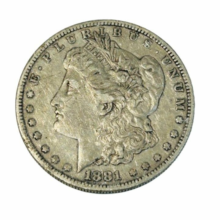 【アメリカ銀貨】リバティ銀貨 1881年 1ドル 総重量26.6g★45687