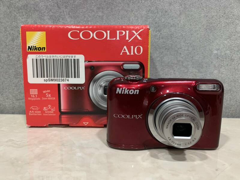 1円～ 比較的美品 Nikon ニコン COOLPIX A10 コンパクトデジタルカメラ NIKKOR 5× WIDE OPTICAL ZOOM 4.6-23.0mm 1:3.2-6.5