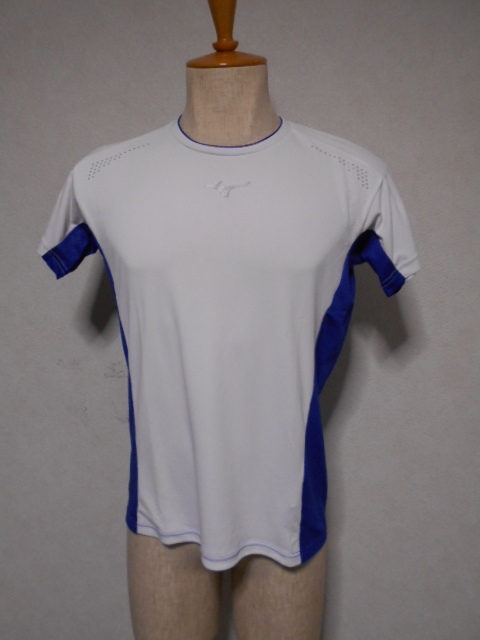 MIZUNO　SOLAR CUTミズノ　ソーラーカット　半袖Tシャツ　白青M　３２MA710272