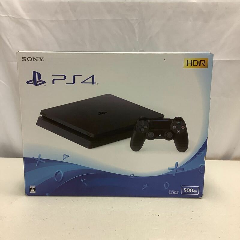 35 【傷あり】SONY PlayStation 4 PS4 CUHー2200A Jet Black 500GB ゲーム機本体 （100）