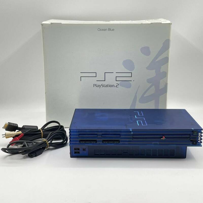 PlayStation2 PS2 プレイステーション2 本体 オーシャンブルー oceanblue SCPH-37000L ジャンク品