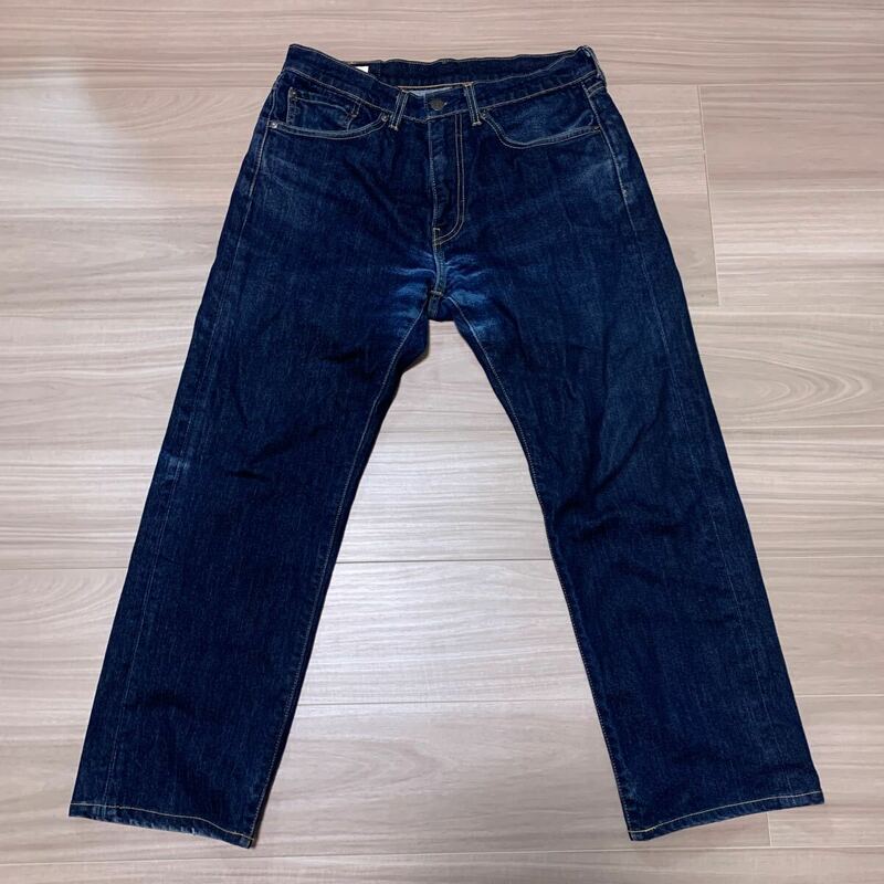 W31 L32 LEVI’S PREMIUM リーバイス 505 BigE ビッグE ジーンズ デニムパンツ ジーパン メンズ ベトナム製 濃紺 アメカジ レザーパッチ