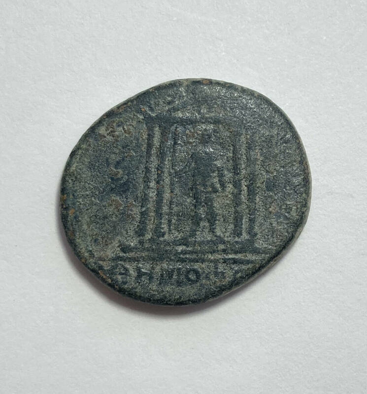 １円スタート! ・ローマ帝国の皇帝 アウグストゥス（在位：27 BC-14 AD）青銅貨・アンティーク コイン