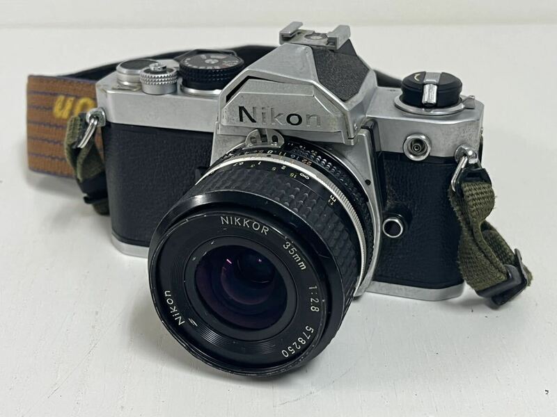 519h Nikon ニコン FM フィルムカメラ NIKKOR 35mm 1:2.8 