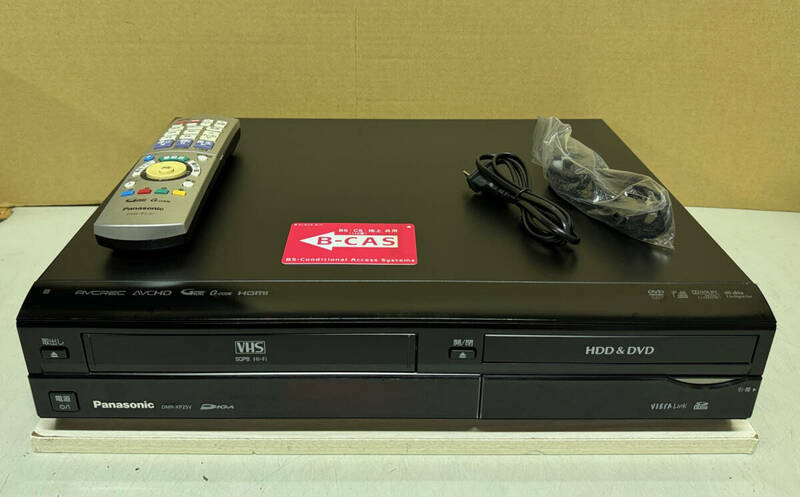 「安心！整備品」 美品 最上位機種 Panasonic DIGA 【DMR-XP25V】 VHS一体型HDD/DVDレコーダー 超希少！1台4役！2011年