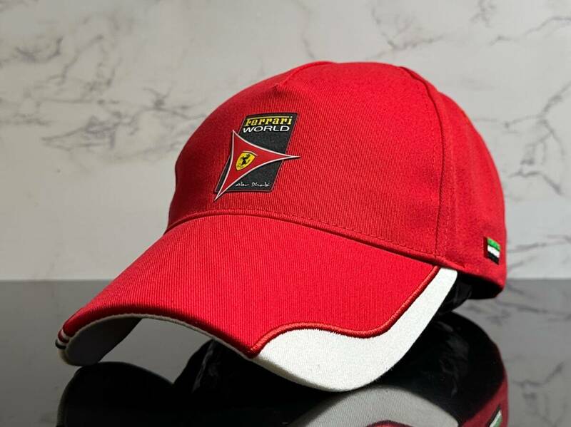 【未使用品】226KE ★Ferrari WORLD フェラーリ ワールド キャップ 帽子 CAP 上品で高級感のあるデザインのコットン素材《FREEサイズ》