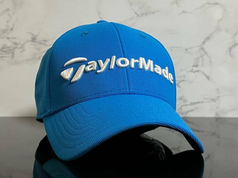 【未使用品】67C 希少★TaylorMade テーラーメイド ゴルフキャップ 帽子 CAP 希少でお洒落なブルーにホワイト刺繍ロゴ♪《FREEサイズ》