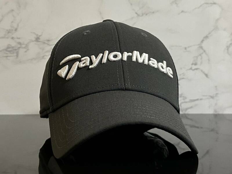 【未使用品】67E 上品★Taylor Made テーラーメイド ゴルフキャップ 帽子 CAP 上品で高級感のあるグレーにホワイト刺繍ロゴ《FREEサイズ》