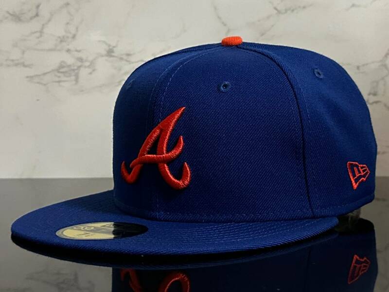 【未使用品】54A★NEW ERA 59FIFTY×MLB アトランタ ブレーブス Atlanta Braves コラボ キャップ 帽子 CAP《SIZE 7 5/8・60.6㎝》