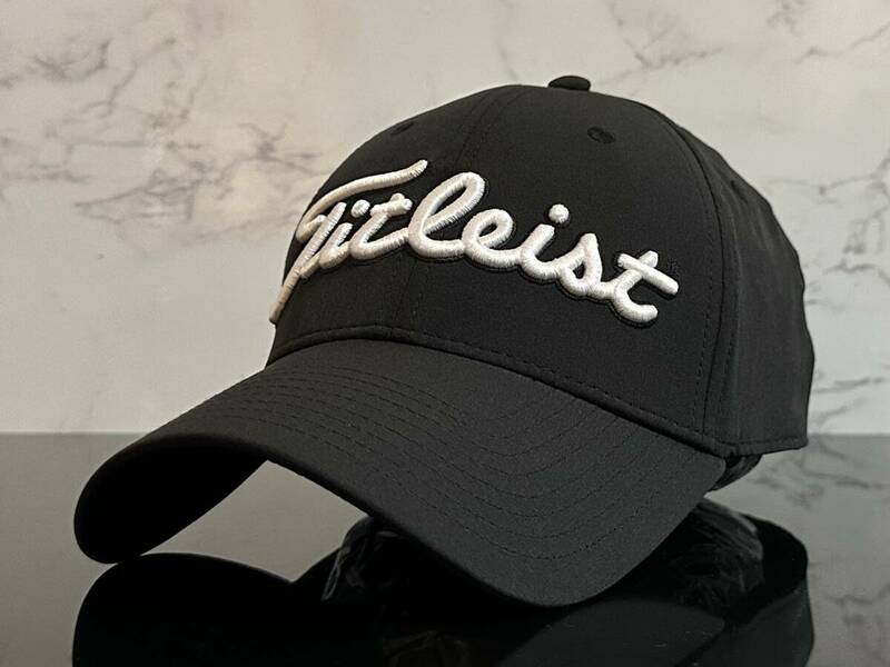 【未使用品】361KA 上品★Titleist タイトリスト ゴルフ キャップ 帽子 CAP 上品で高級感のあるブラックにホワイトロゴ♪《FREEサイズ》