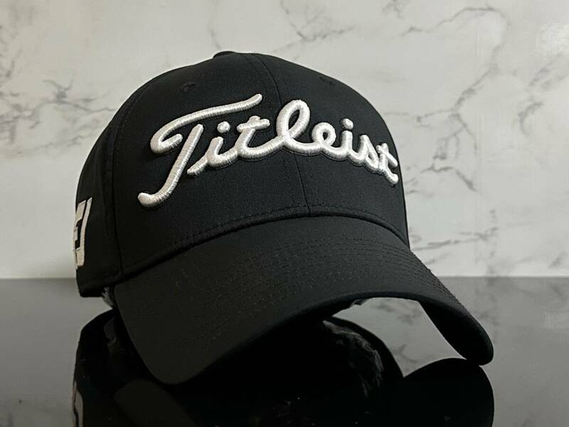 【未使用品】326KD★Titleist タイトリスト ゴルフ キャップ 帽子 CAP 上品で高級感のあるブラックにシリーズロゴ♪《FREEサイズ》