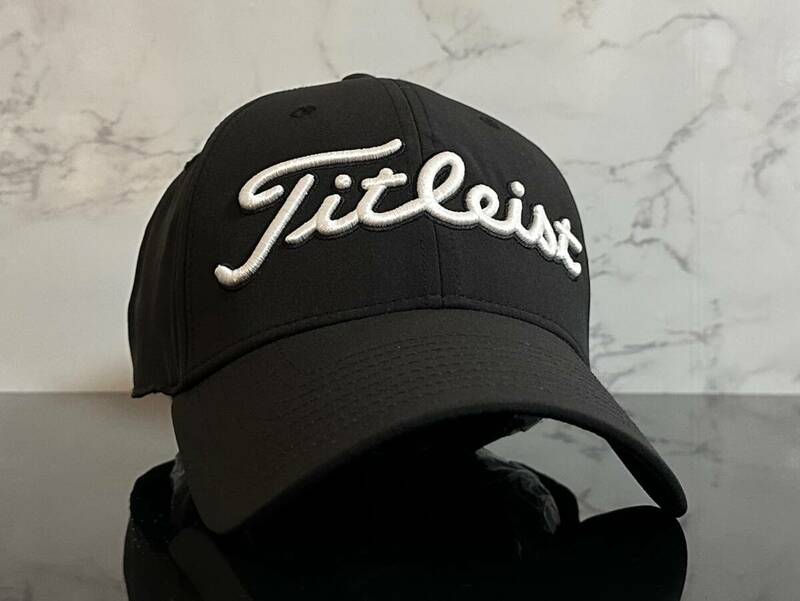 【未使用品】361KE 上品★Titleist タイトリスト ゴルフ キャップ 帽子 CAP 上品で高級感のあるブラックにホワイトロゴ♪《FREEサイズ》