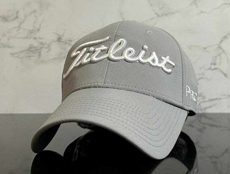 【未使用品】66C 上品★Titleist タイトリスト ゴルフ キャップ 帽子 CAP 上品で高級感のあるグレーにシリーズロゴとFJロゴ《FREEサイズ》