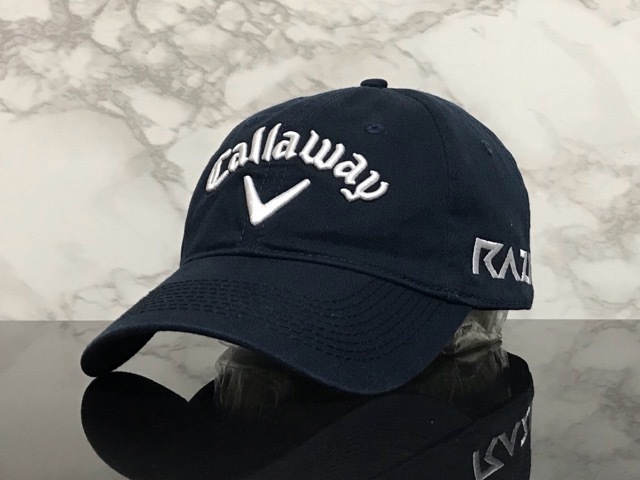 【未使用品】71A★Callaway Golf キャロウェイ ゴルフ キャップ 帽子 CAP 上品で高級感のあるネイビーにシリーズロゴ♪《FREEサイズ》