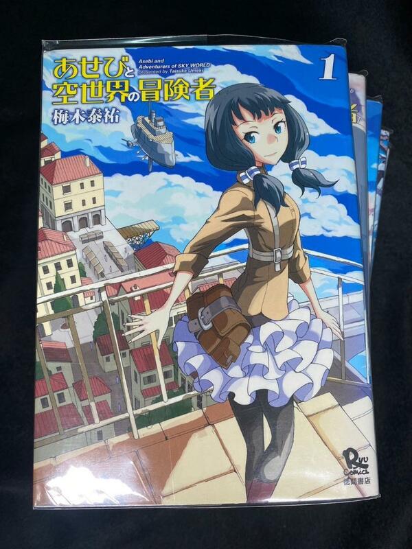 レンタルアップ品　あせびと空世界の冒険者　全10巻セット　カバー付き
