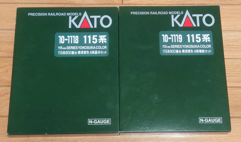 KATO　10-1118/10-1119　115系800番台　横須賀色　4両基本セット+4両増結セット