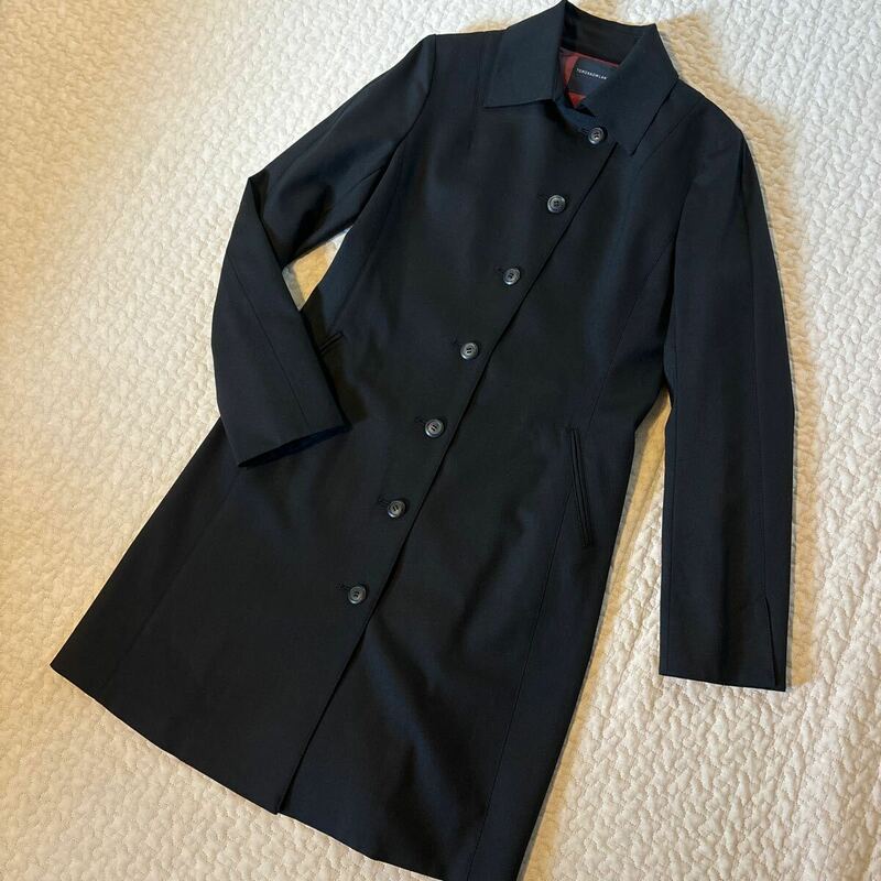 美品 トゥモローランド ジャケット コート フォーマル 日本製 黒 上質な高級ウール使用