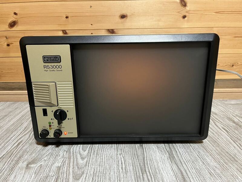 eumiq オイミッヒ RS3000 High Quality Sound 映写機 テレビ型画面 光学機器 通電確認済み 現状品