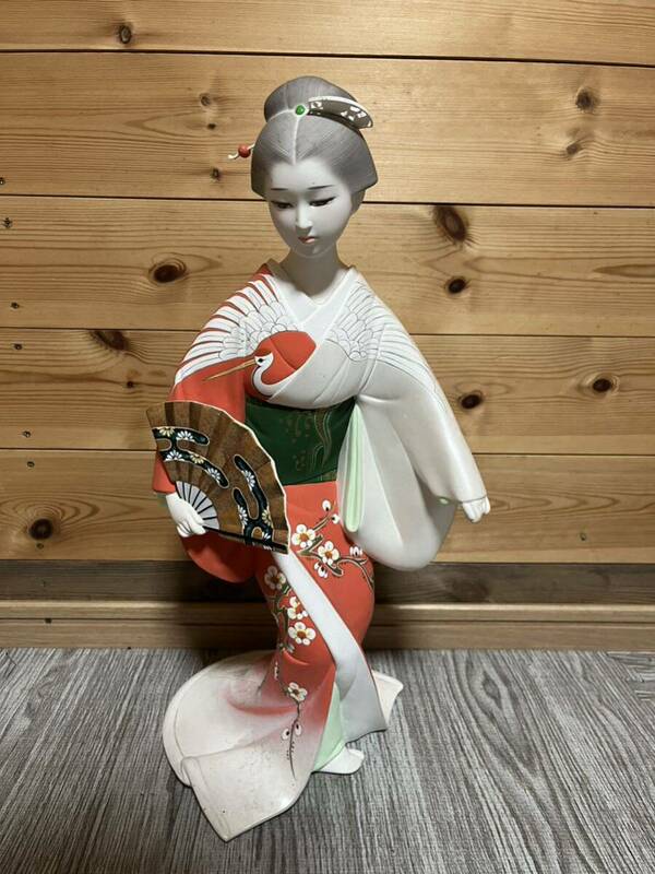 博多人形 日本人形 土人形 インテリア 置物 着物 縁起物 高さ約48cm