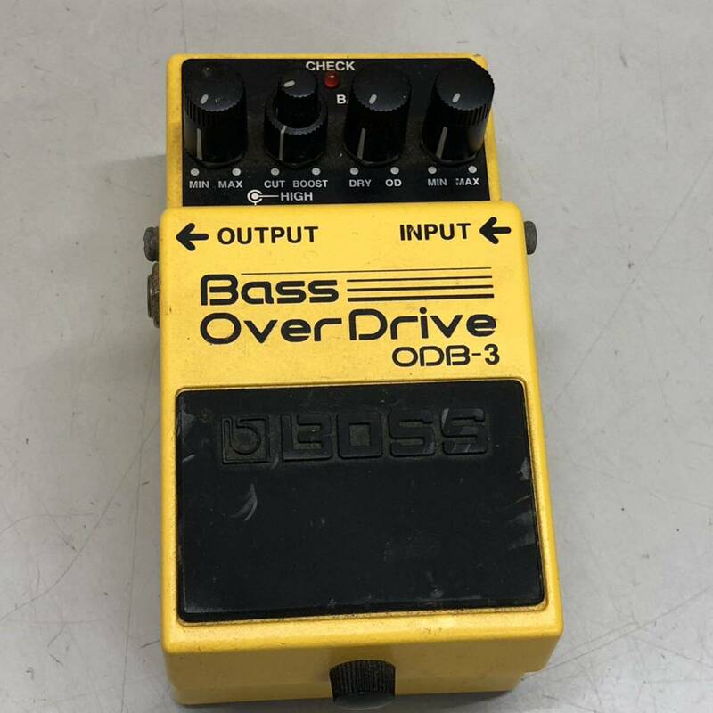 ④ BOSS Bass OverDrive ODB-3 現状品 通電のみ確認済 ジャンク ギター エフェクター 