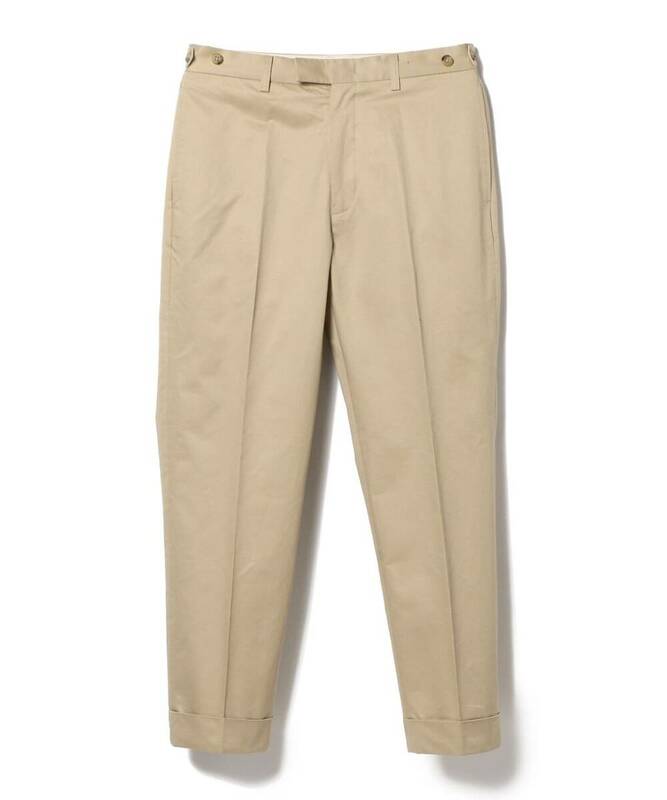 BEAMS PLUS / IVY Trousers Ankle Cut 80/3 Twill ビームス　チノ　