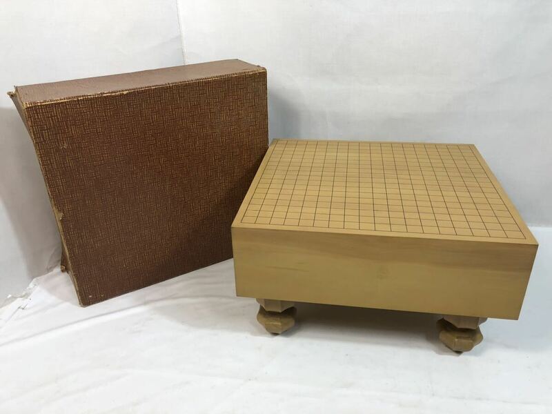 5/24a10 将棋盤 木製 脚付き 厚さ約14cm 重量 12.5kg 将棋 テーブルゲーム ボードゲーム